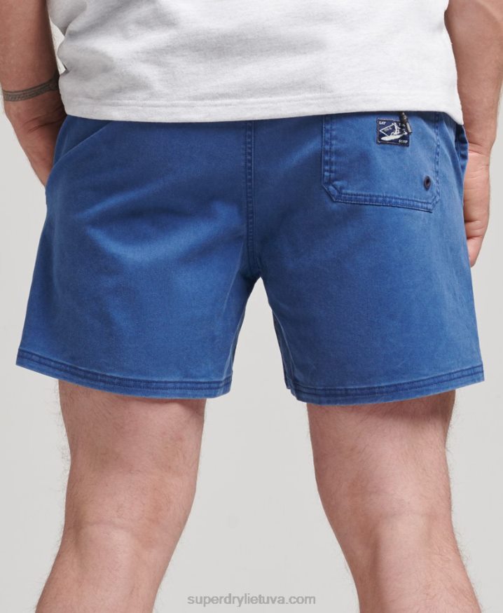 Superdry Vintage Wash Shorts Blue Men