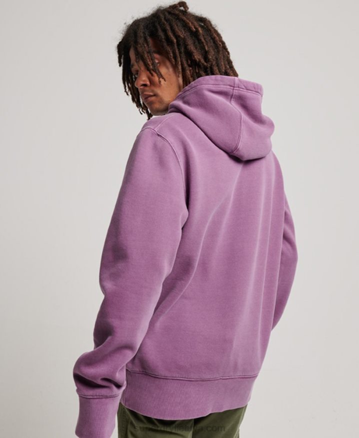 Superdry Vintage Washed Hoodie Purple Men