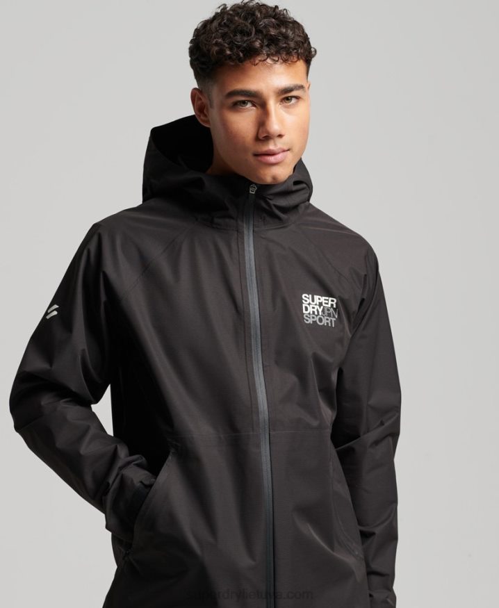 Superdry Waterproof Jacket Black Men