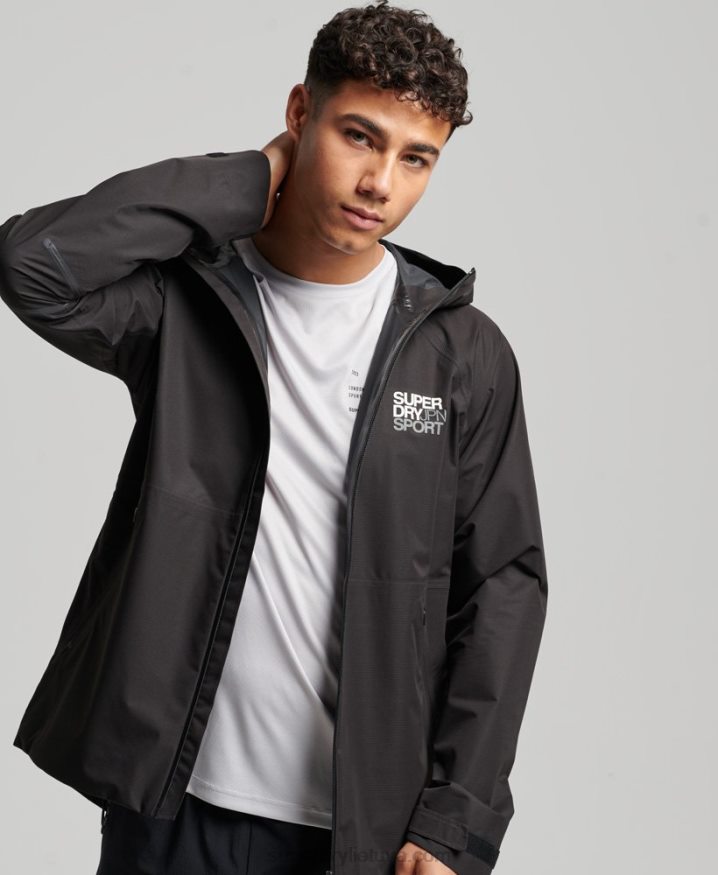 Superdry Waterproof Jacket Black Men