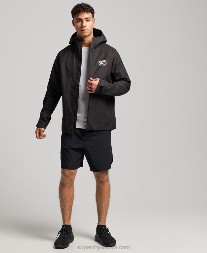 Superdry Waterproof Jacket Black Men