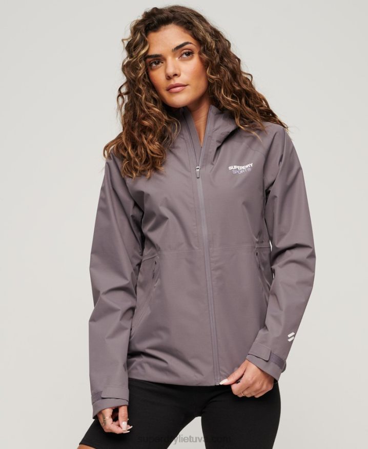 Superdry Waterproof Jacket Grey Women