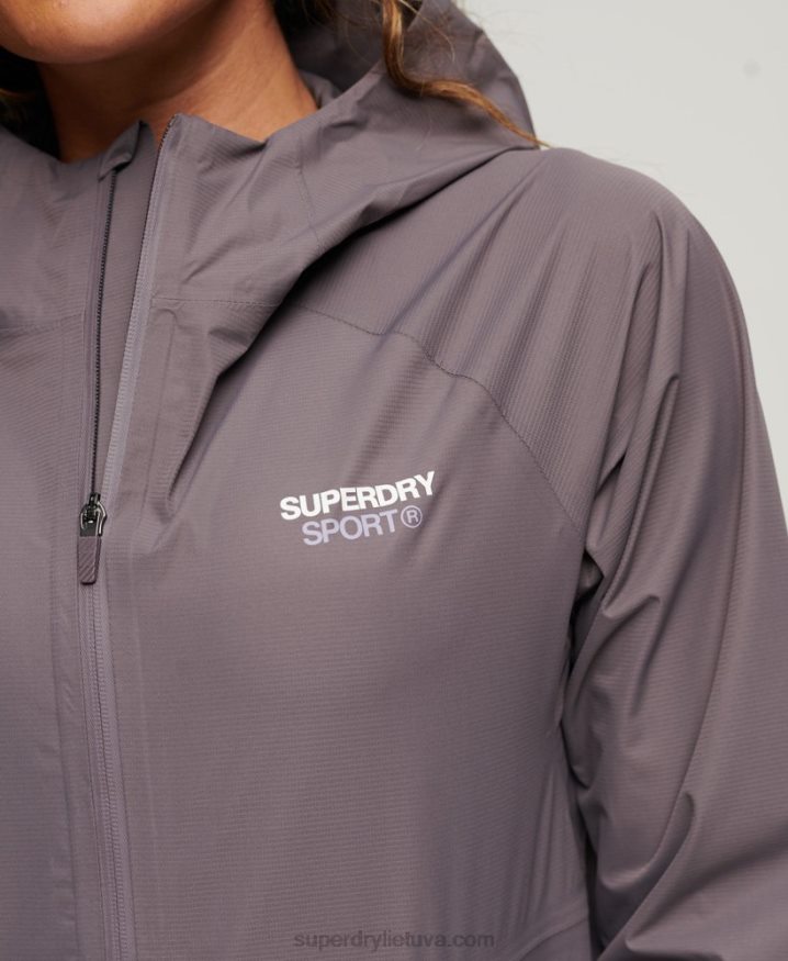 Superdry Waterproof Jacket Grey Women