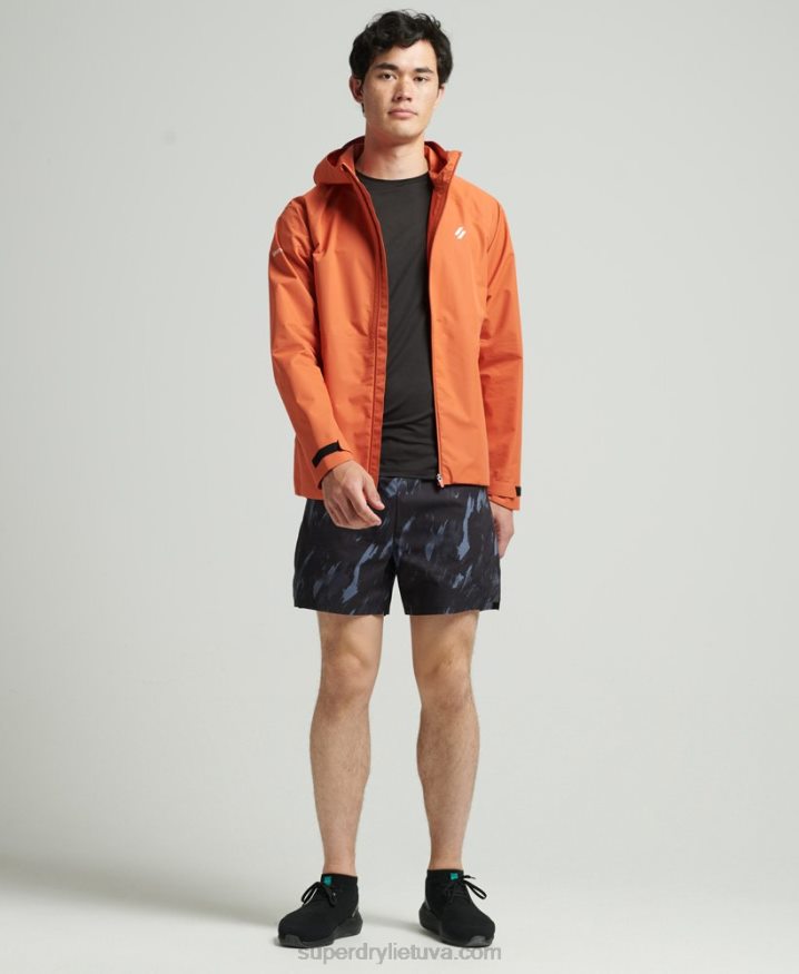 Superdry Waterproof Jacket Orange Men