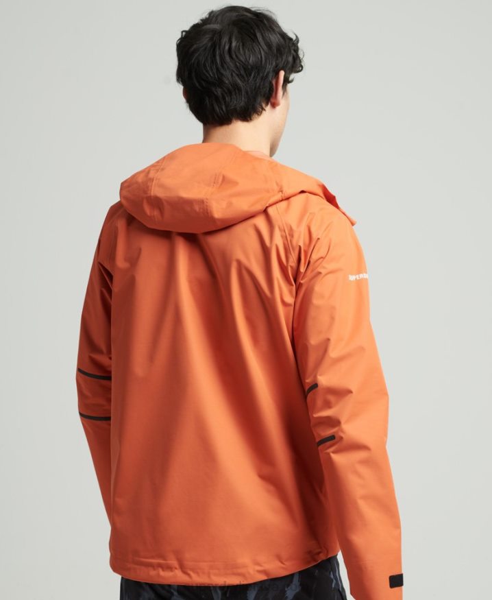 Superdry Waterproof Jacket Orange Men