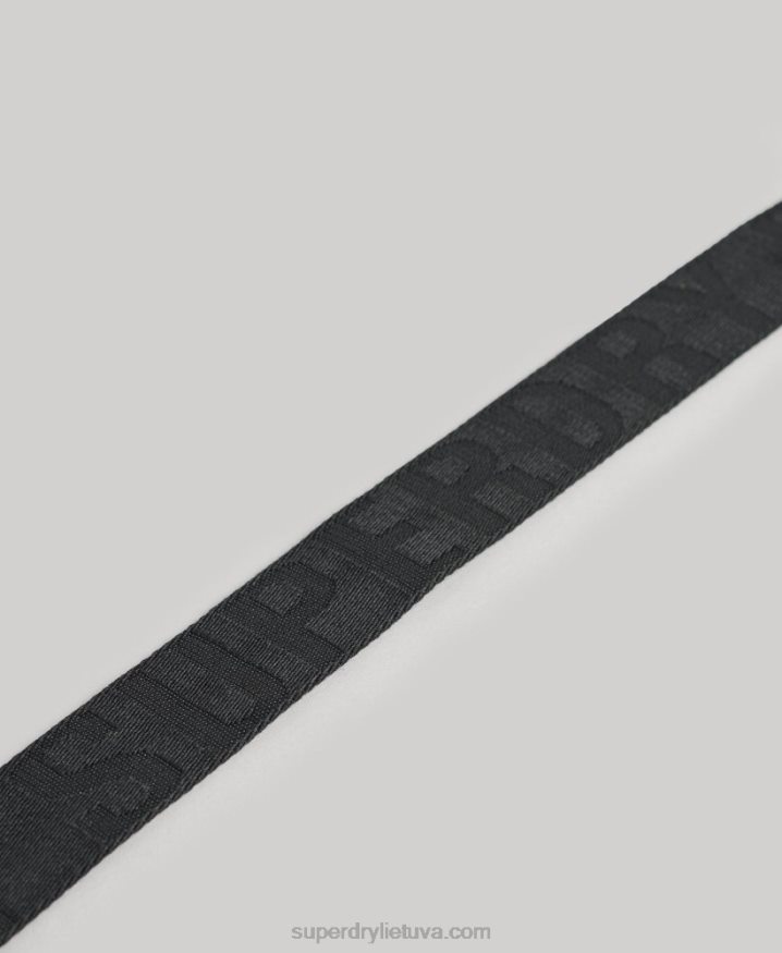 Superdry Webbing Belt Black Women