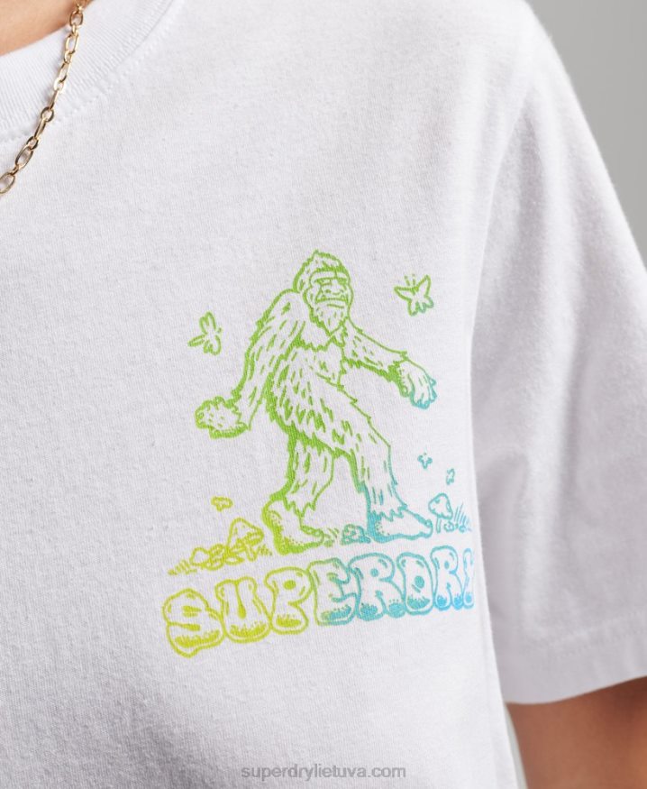 Superdry Woodland Graphic T-Shirt White Women