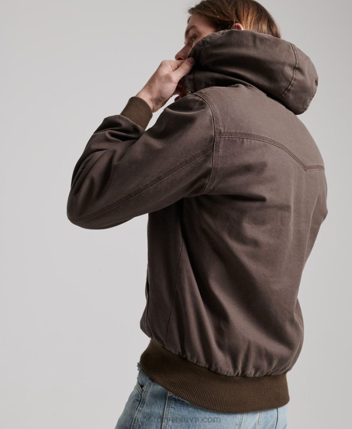 Superdry Workwear Hoodie Brown Men