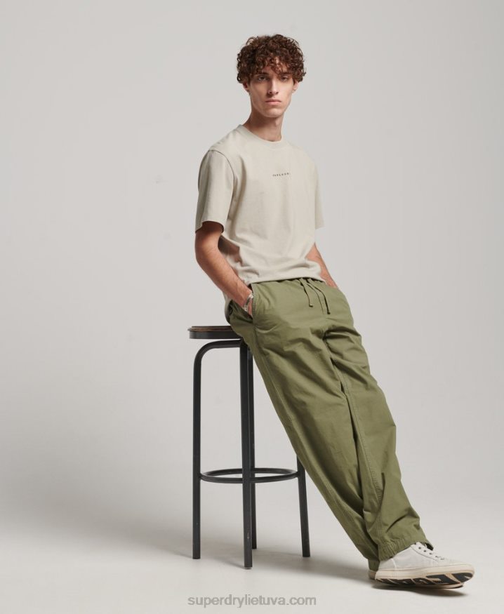 Superdry Woven Joggers Khaki Men