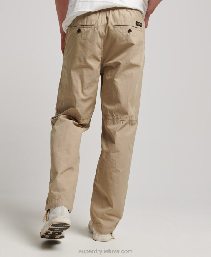 Superdry Woven Joggers Tan Men