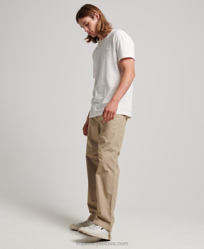 Superdry Woven Joggers Tan Men