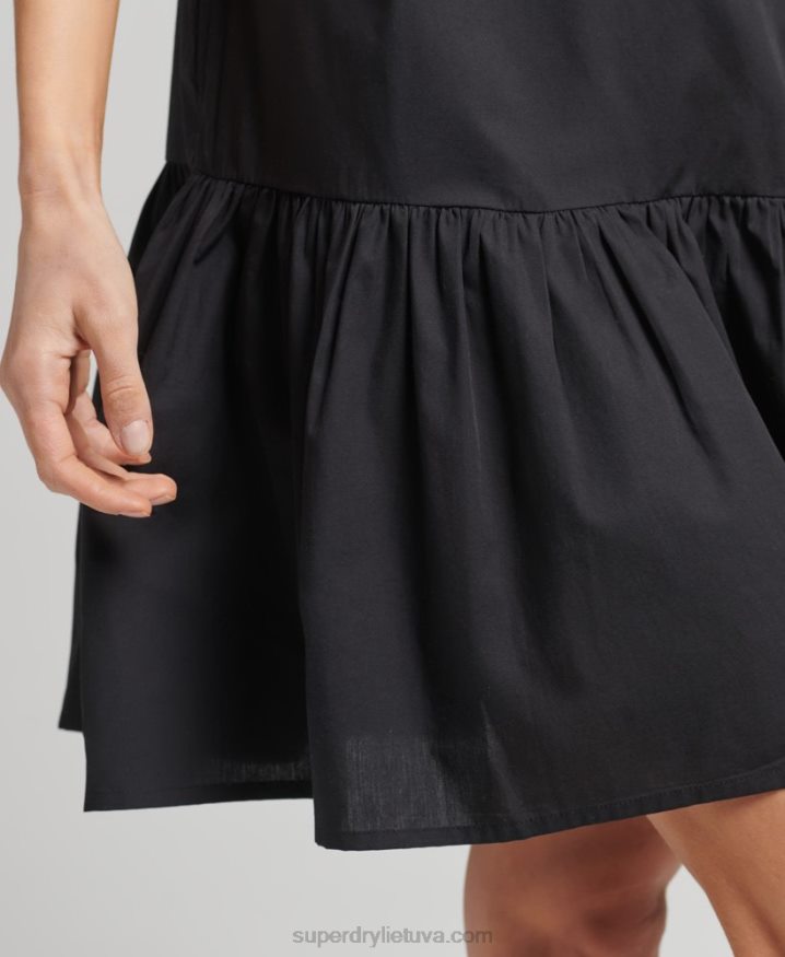 Superdry Woven Mini Dress Black Women