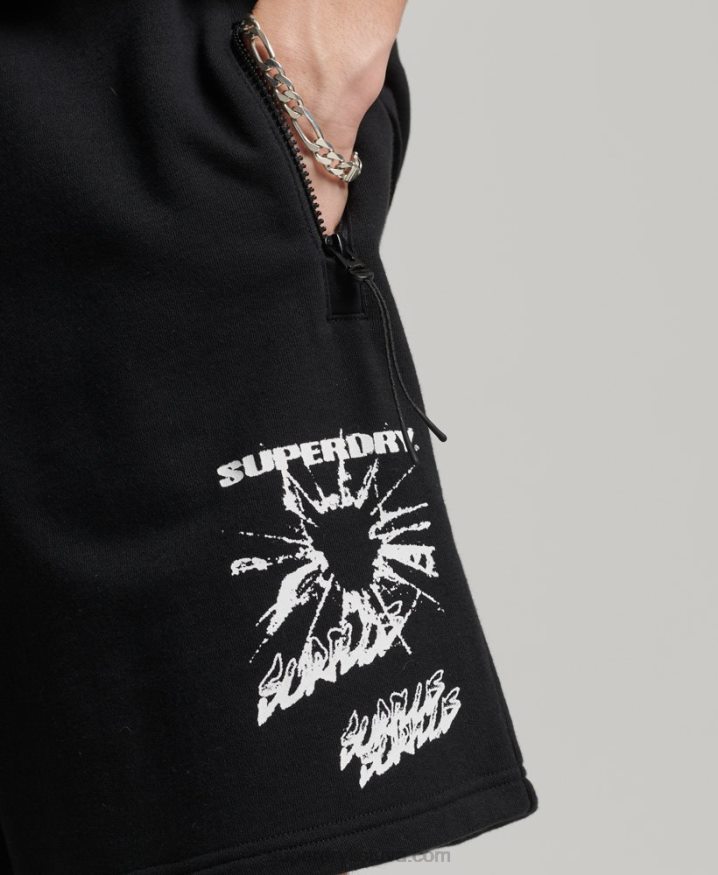 Superdry X Surplus Jersey Shorts Black Men