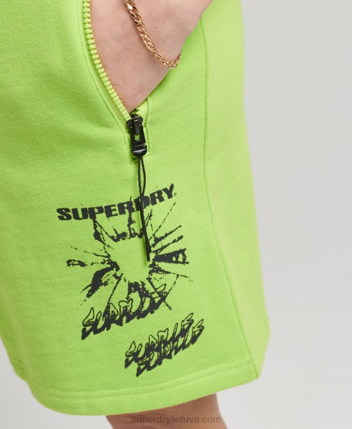 Superdry X Surplus Jersey Shorts Green Men