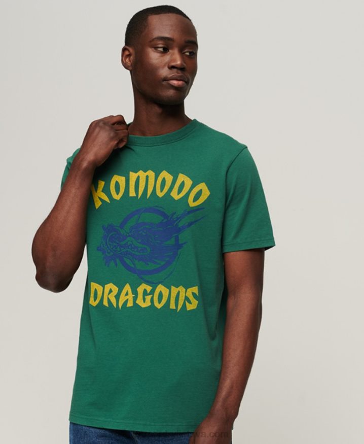 Superdry x Komodo Classic Dragon T-Shirt Green Men