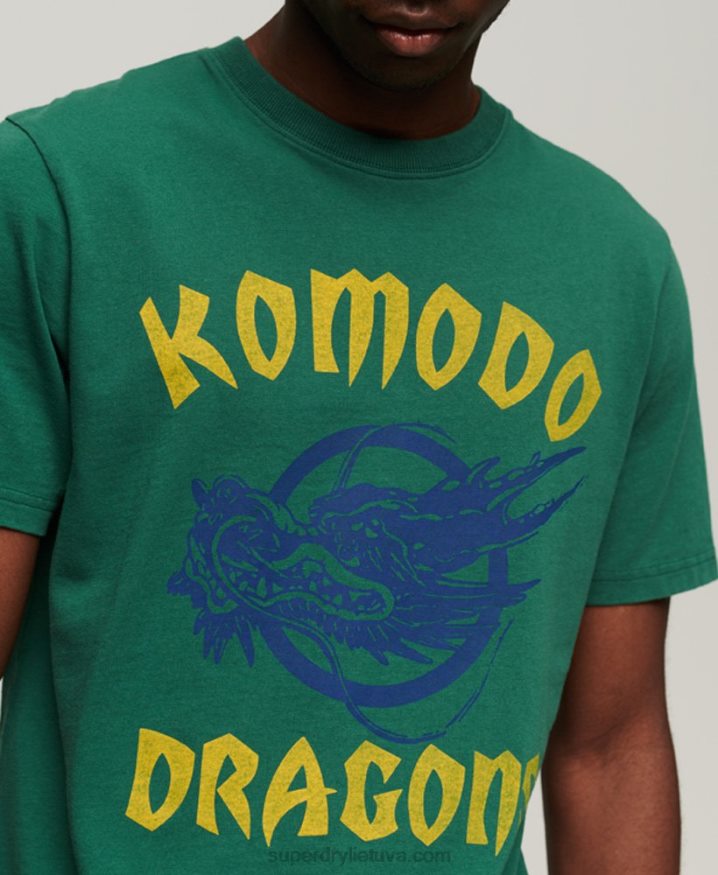 Superdry x Komodo Classic Dragon T-Shirt Green Men