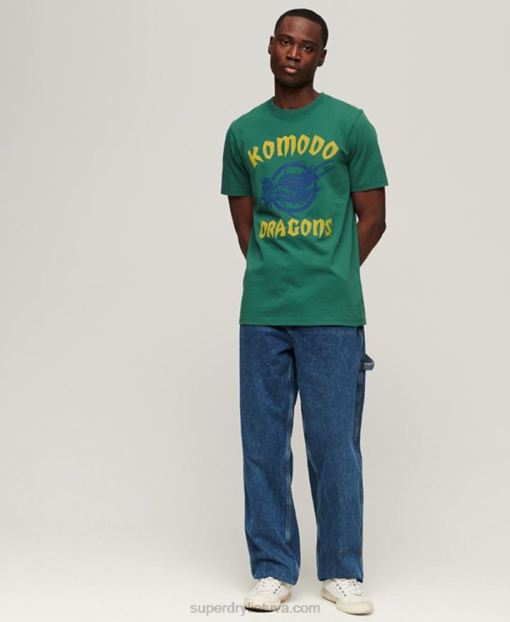 Superdry x Komodo Classic Dragon T-Shirt Green Men