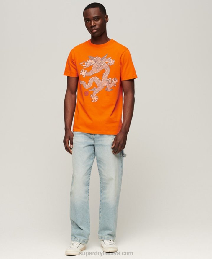 Superdry x Komodo Vintage T-Shirt Orange Men