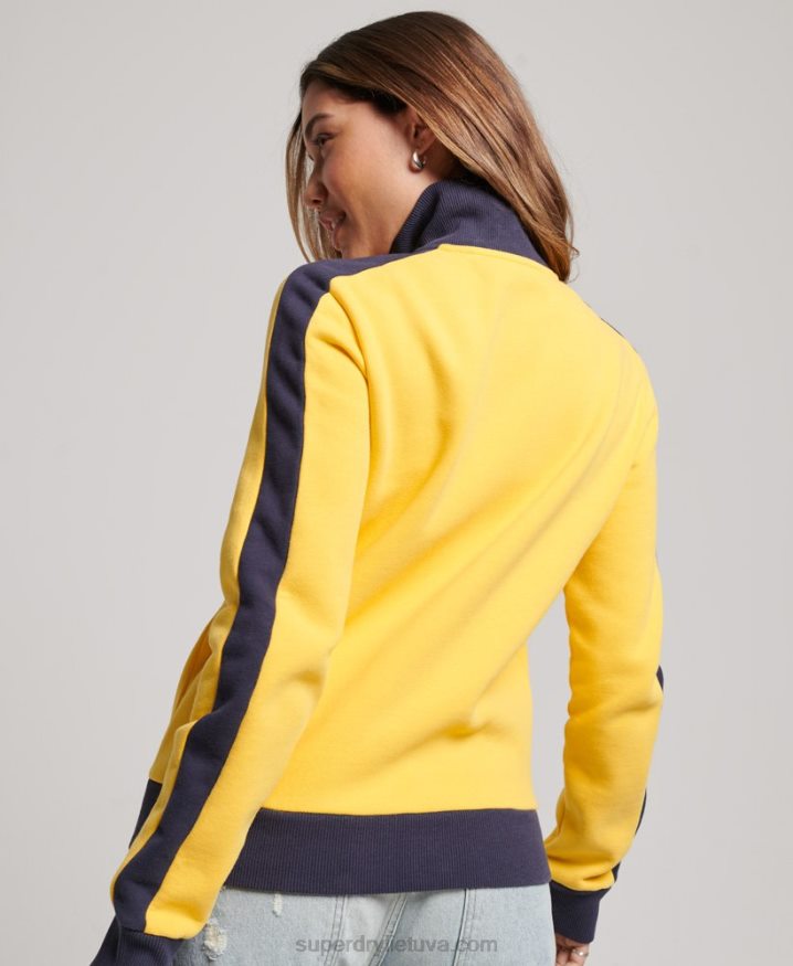 Superdry x Ringspun Football Brazil Track Top Yellow Women