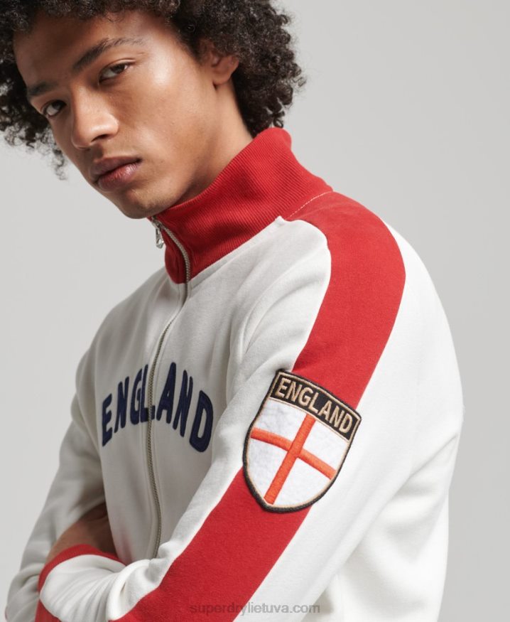 Superdry x Ringspun Football England Track Top White Men