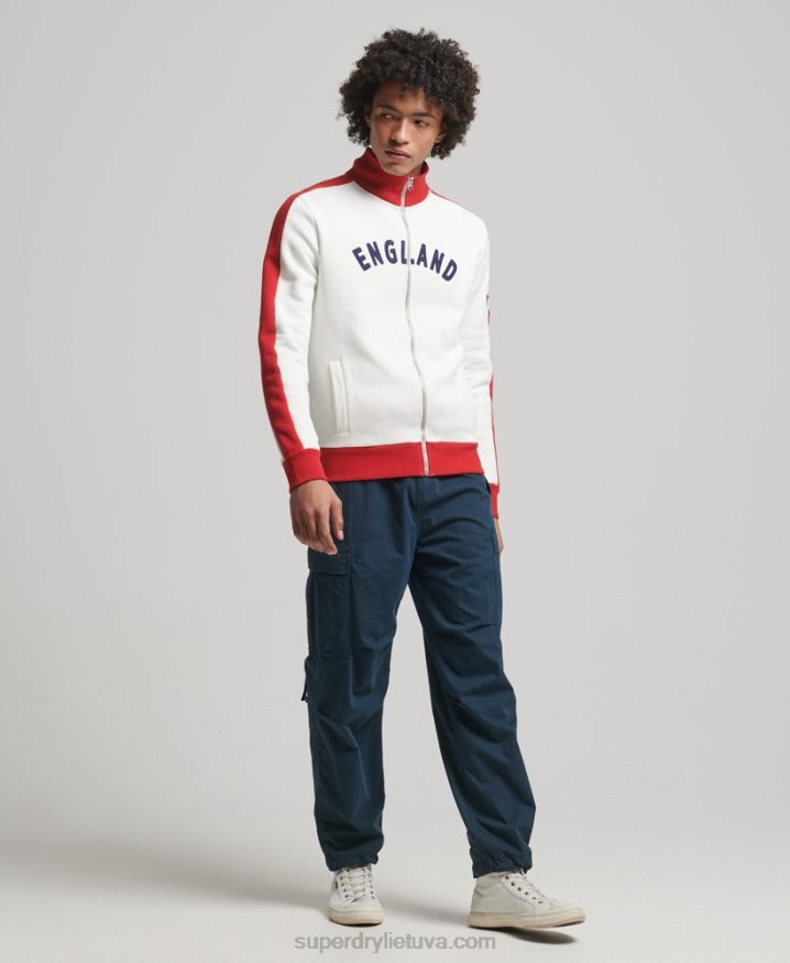 Superdry x Ringspun Football England Track Top White Men