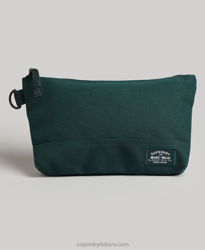 Superdry Classic Wash Bag Green Men