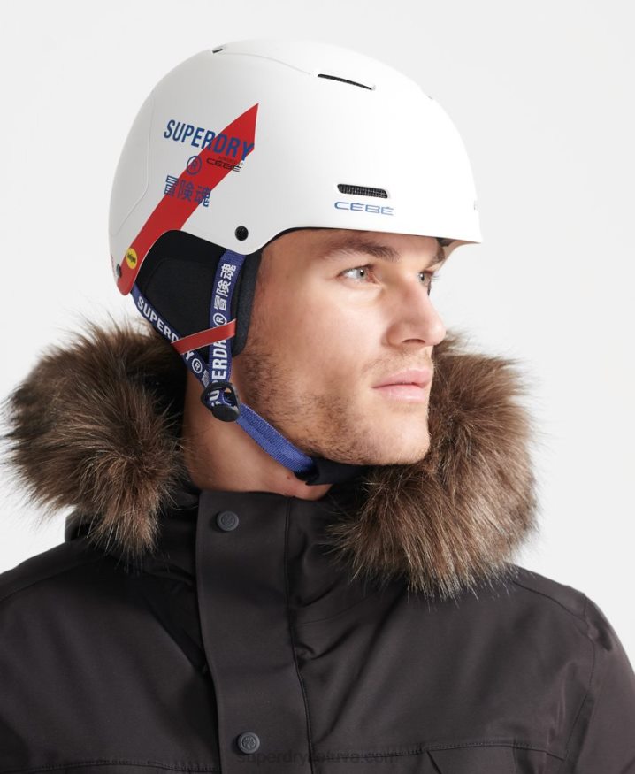 Superdry Cebe Pow MIPS Helmet White Men