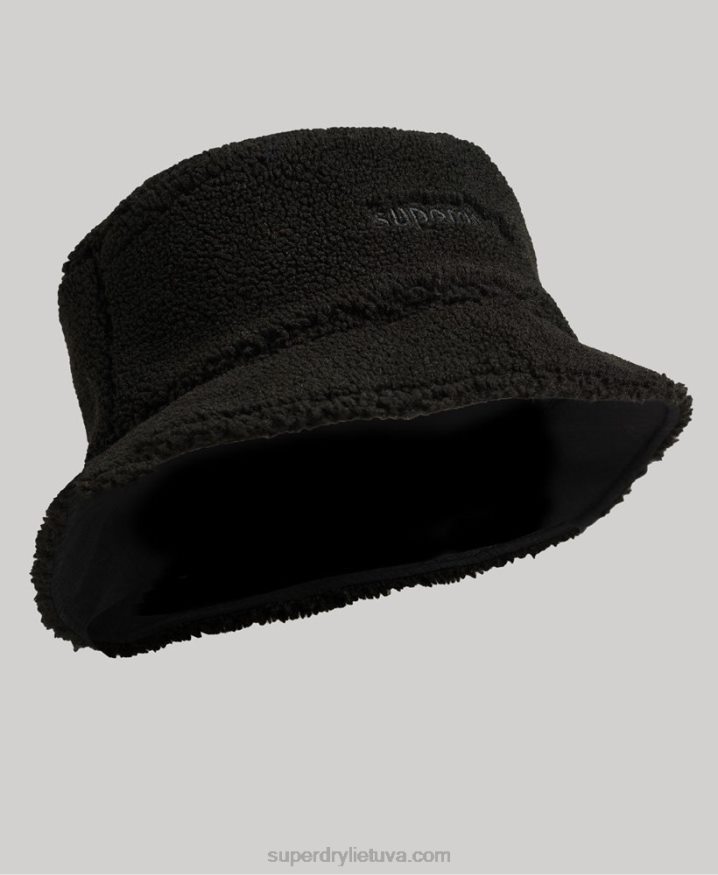 Superdry Fleece Bucket Hat Black Men