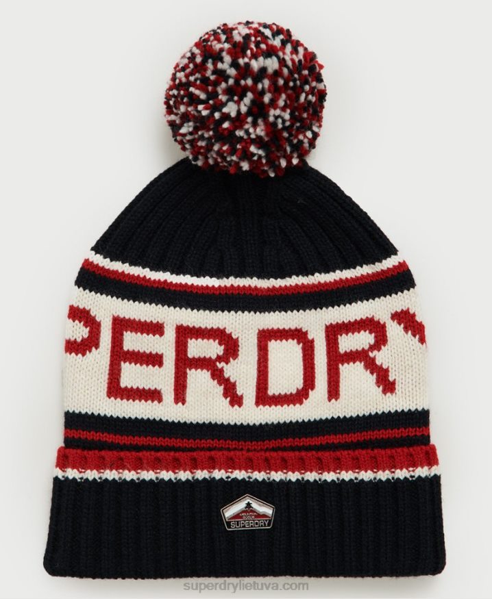 Superdry Logo Beanie Dark Blue Men