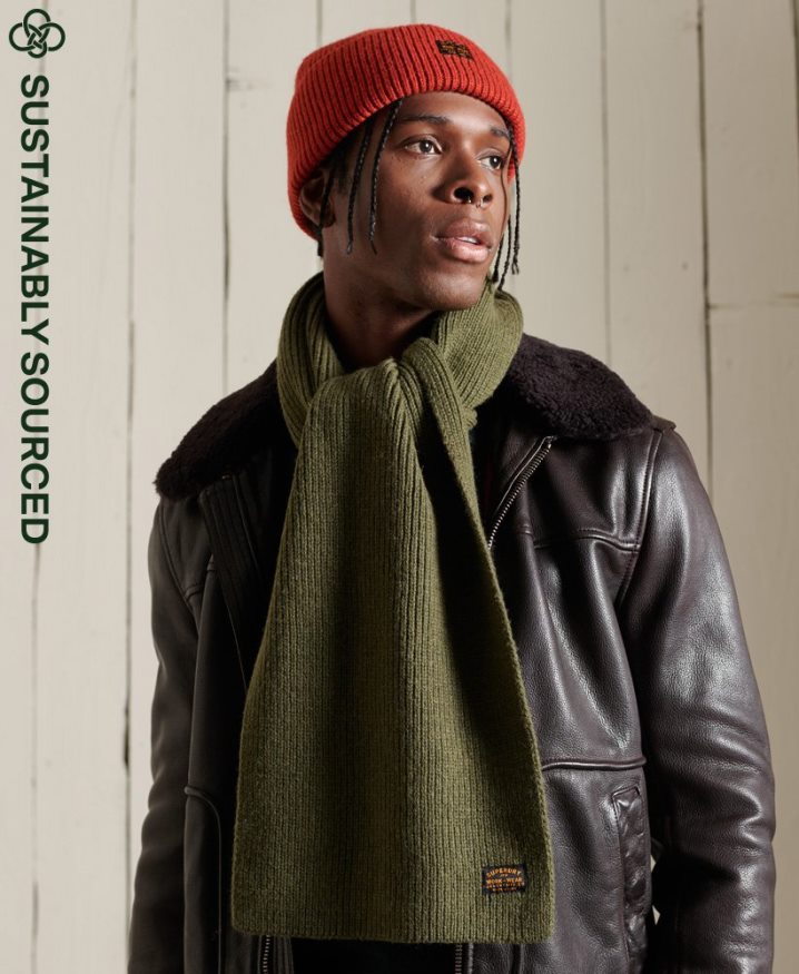 Superdry Radar Scarf Green Men