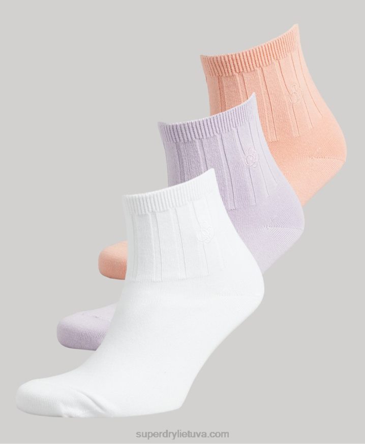 Superdry Organic Cotton Ankle Sock Pack Multi Men