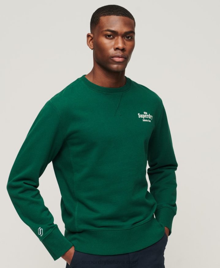 Superdry Code Athletic Club Crew Sweatshirt Green Men