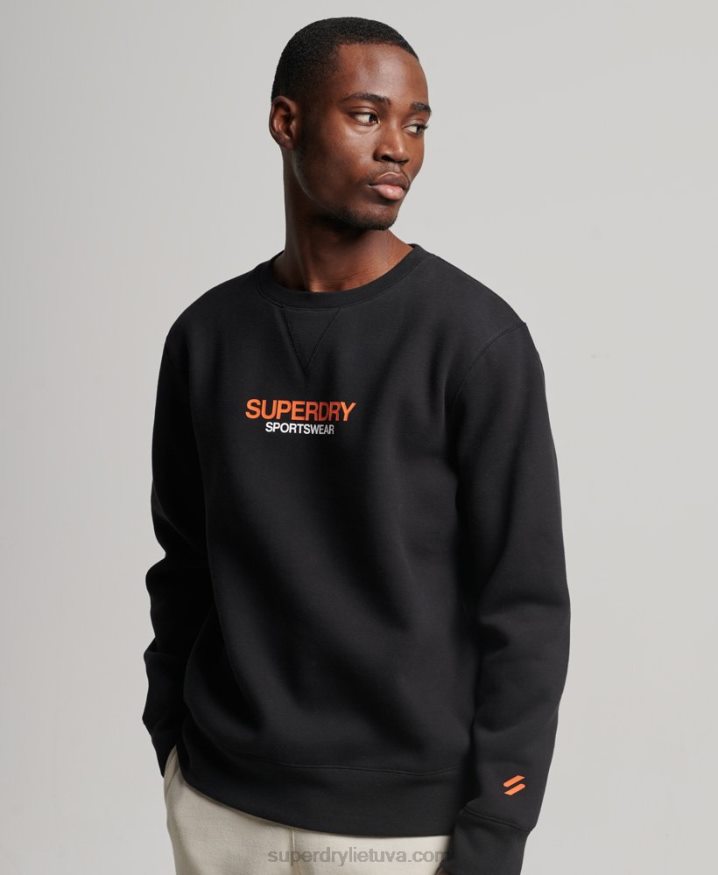 Superdry Code Sportswear Crew Sweatshirt Black Men