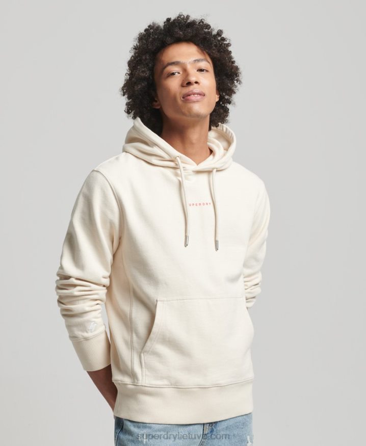 Superdry Code Surplus Logo Hoodie Cream Men