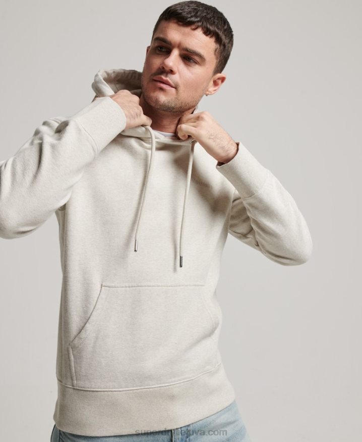 Superdry Essential Overdyed Hoodie Beige Men