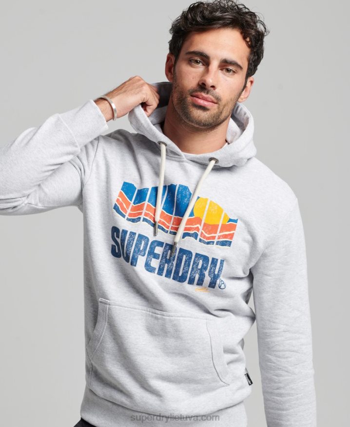 Superdry Great Outdoors Hoodie Grey Men