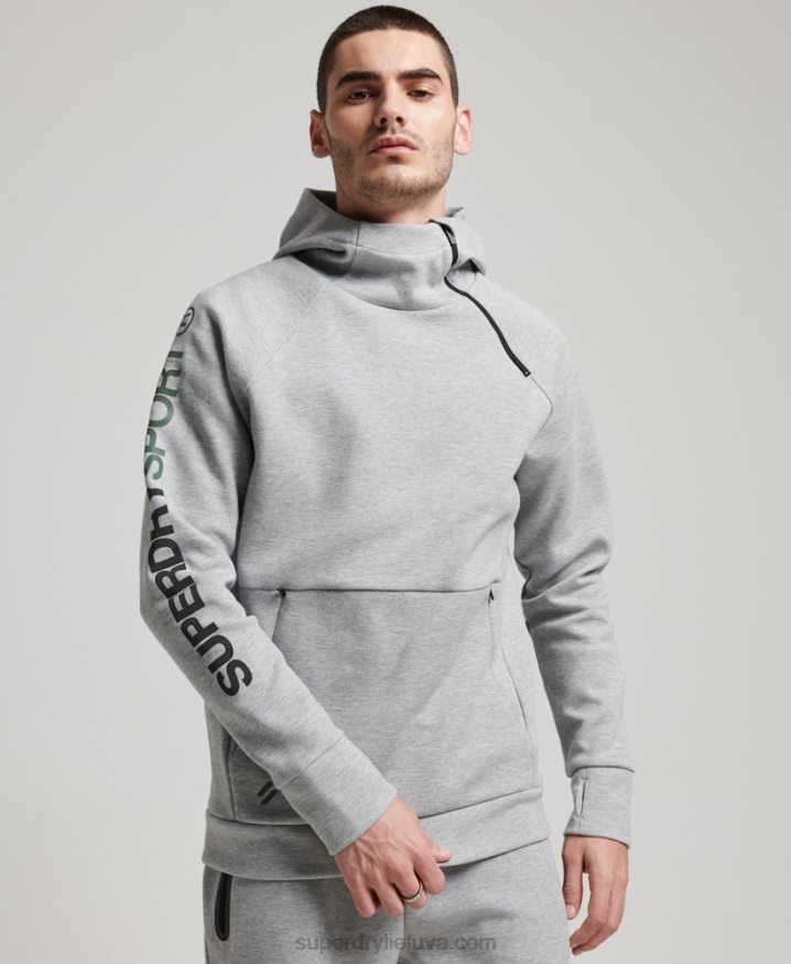 Superdry Gymtech Hoodie Grey Men