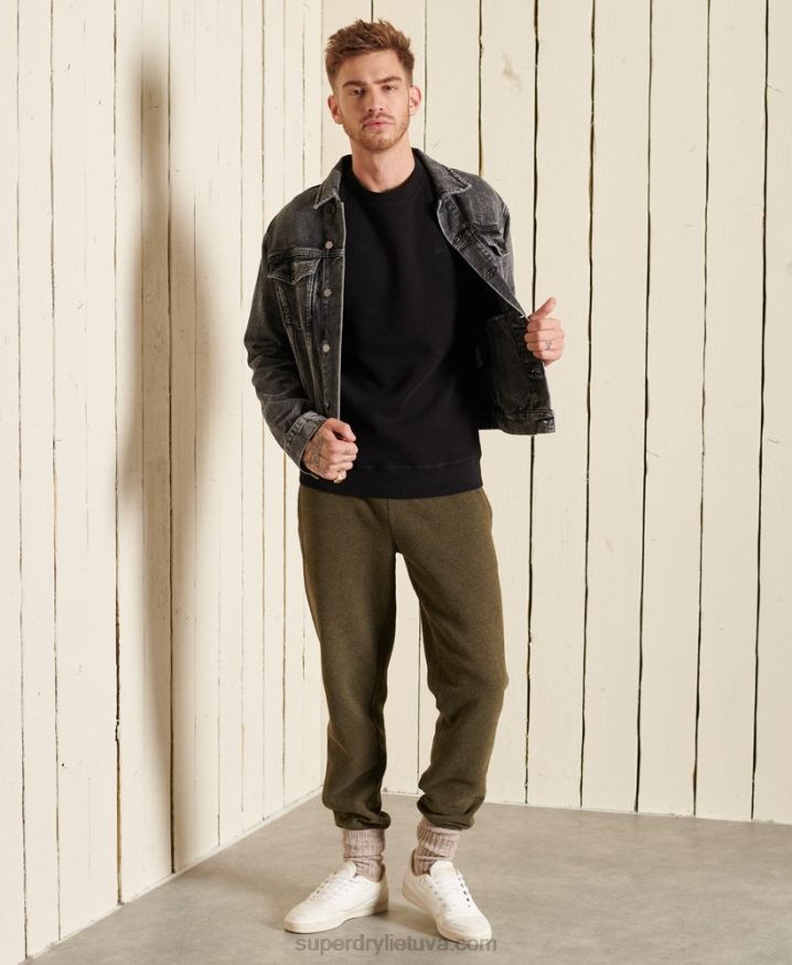 Superdry Organic Cotton Vintage Logo Crew Sweatshirt Black Men Superdry Organic Cotton Vintage Logo Crew Sweatshirt Black Men