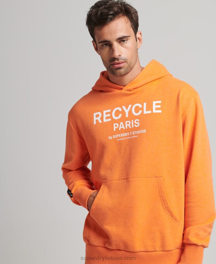 Superdry Recycled City Hoodie Orange Men