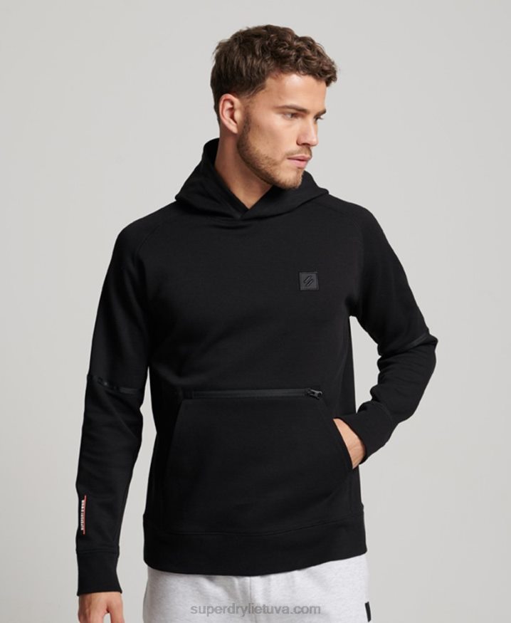 Superdry Tech Hoodie Black Men