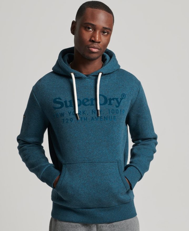 Superdry Venue Tonal Hoodie Blue Men