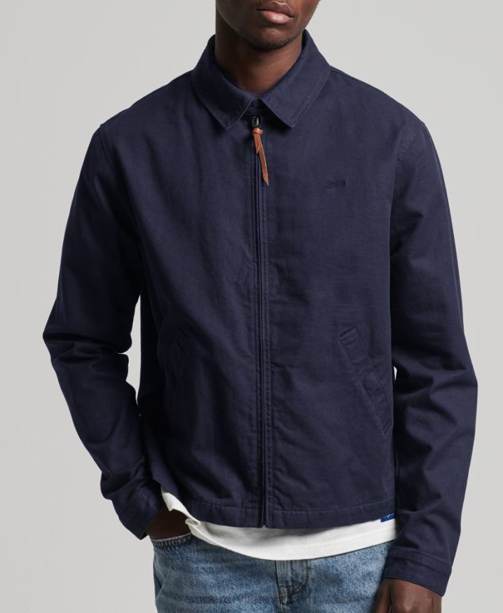 Superdry Classic Harrington Jacket Navy Men