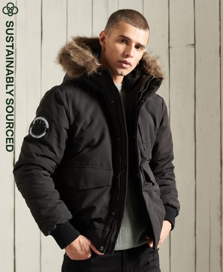 Superdry Everest Bomber Jacket Black Men