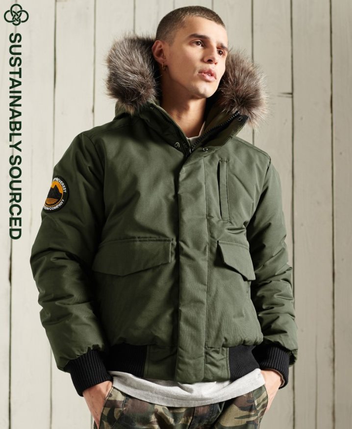 Superdry Everest Bomber Jacket Khaki Men