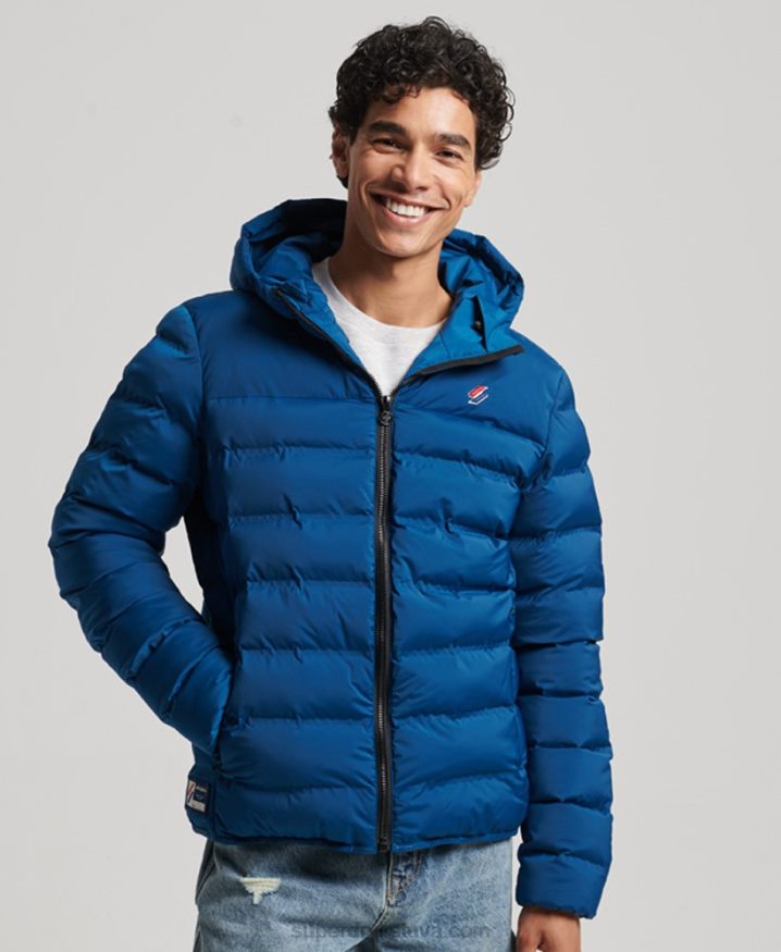 Superdry Heat Sealed Padded Jacket Blue Men