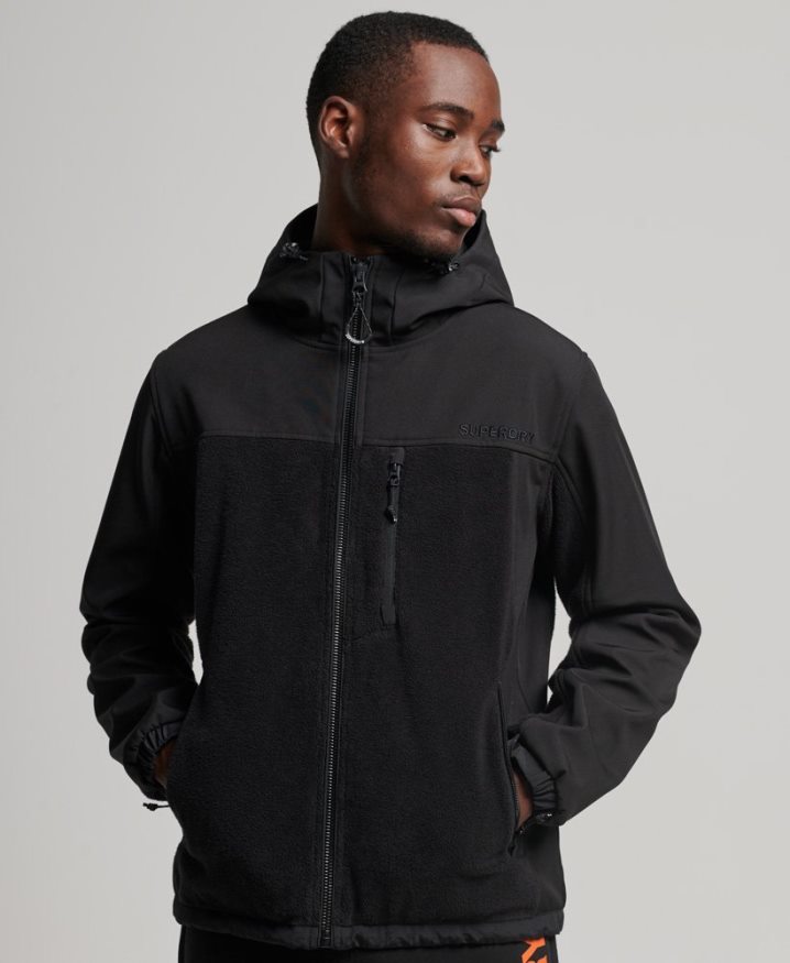 Superdry Hybrid Trekker Jacket Black Men