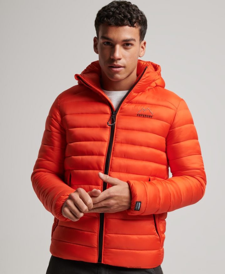 Superdry Lightweight Padded Jacket Orange Men