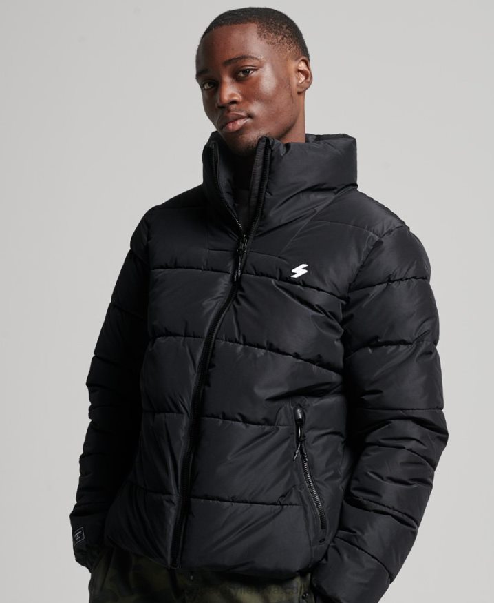 Superdry Non Hooded Sports Puffer Jacket Black Men