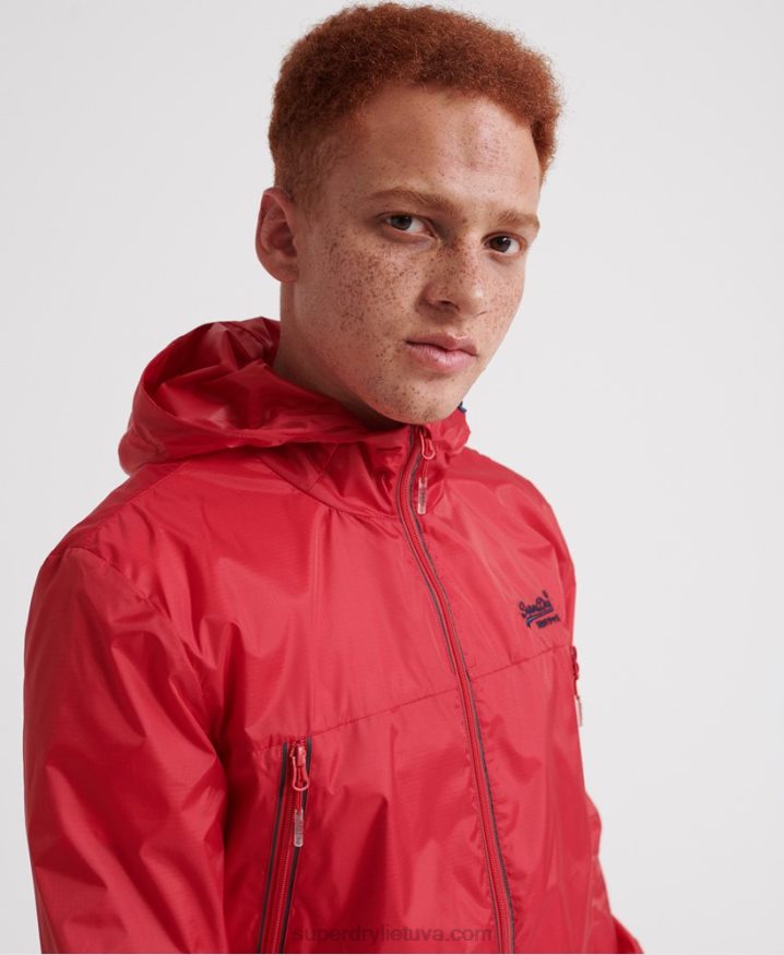 Superdry Offshore Packable Cagoule Red Men