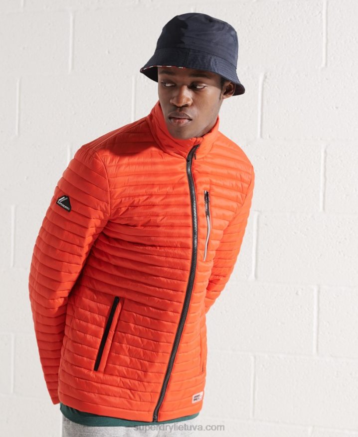 Superdry Packaway Non-Hooded Fuji Jacket Orange Men